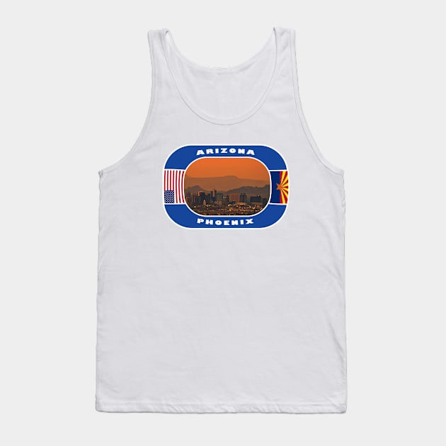 Arizona, Phoenix City, USA Tank Top by DeluxDesign